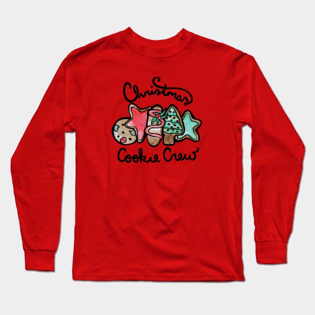 Christmas Cookie Crew Long Sleeve T-Shirt by bubbsnugg